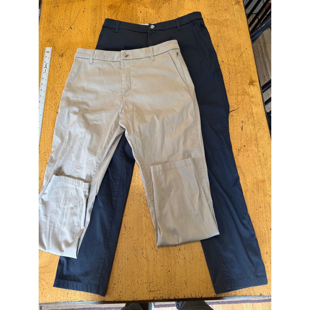 Birddogs Pants 32x30 Lot of 2 Khaki Dark Gray Chino Trousers Stretch Casual Mens